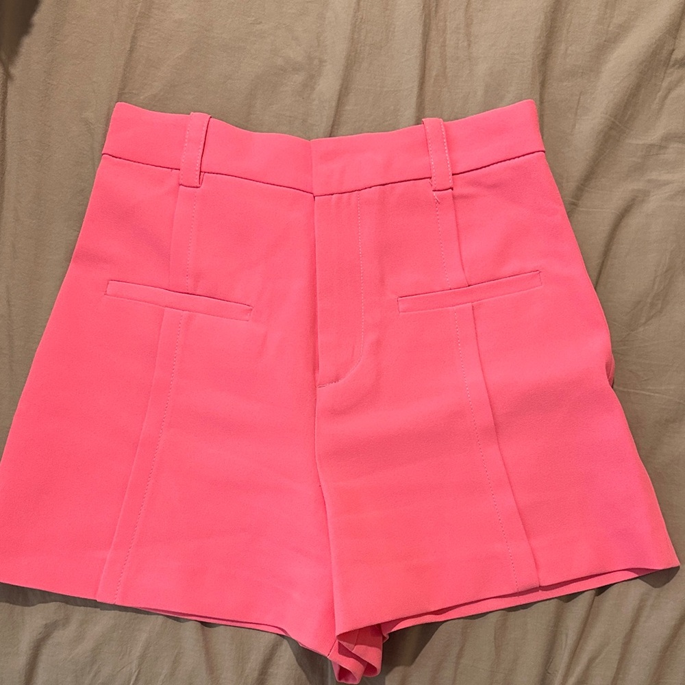 Zara High Waist Pink Shorts
